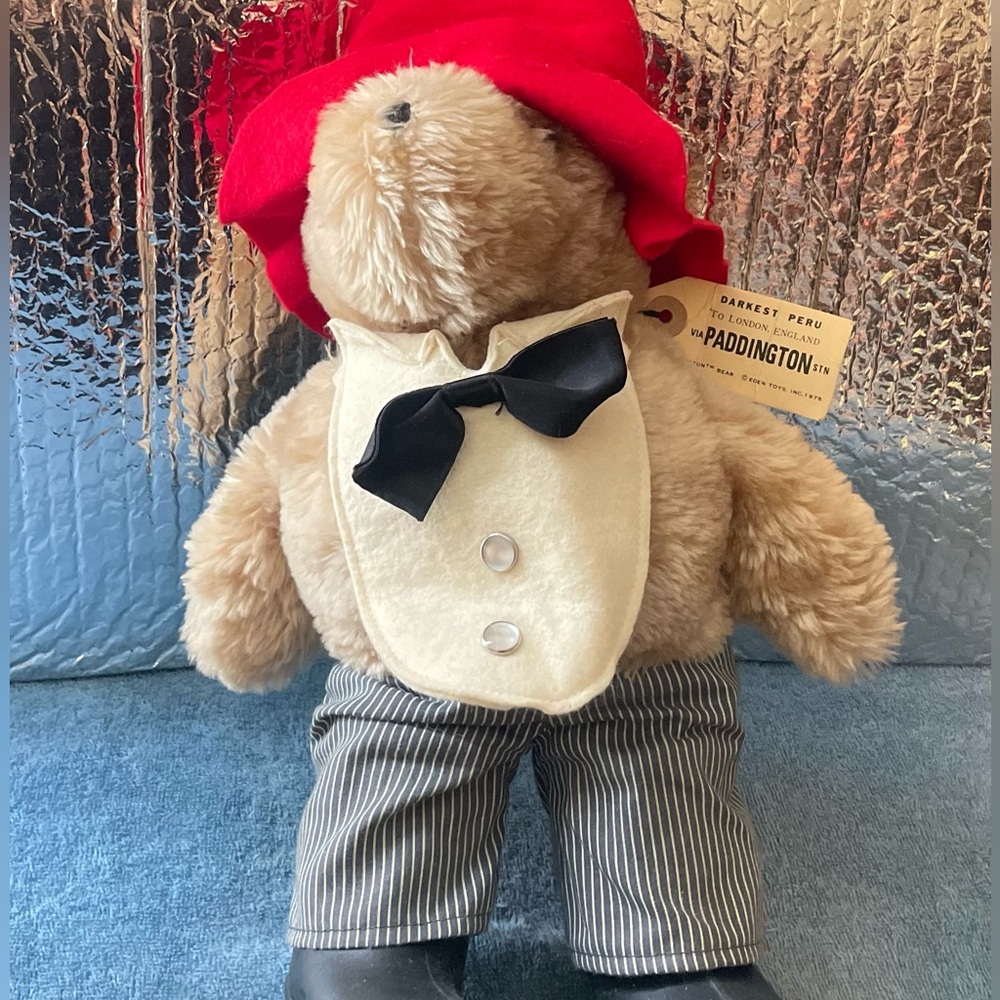 Paddington Bear With Tags Missing Jacket